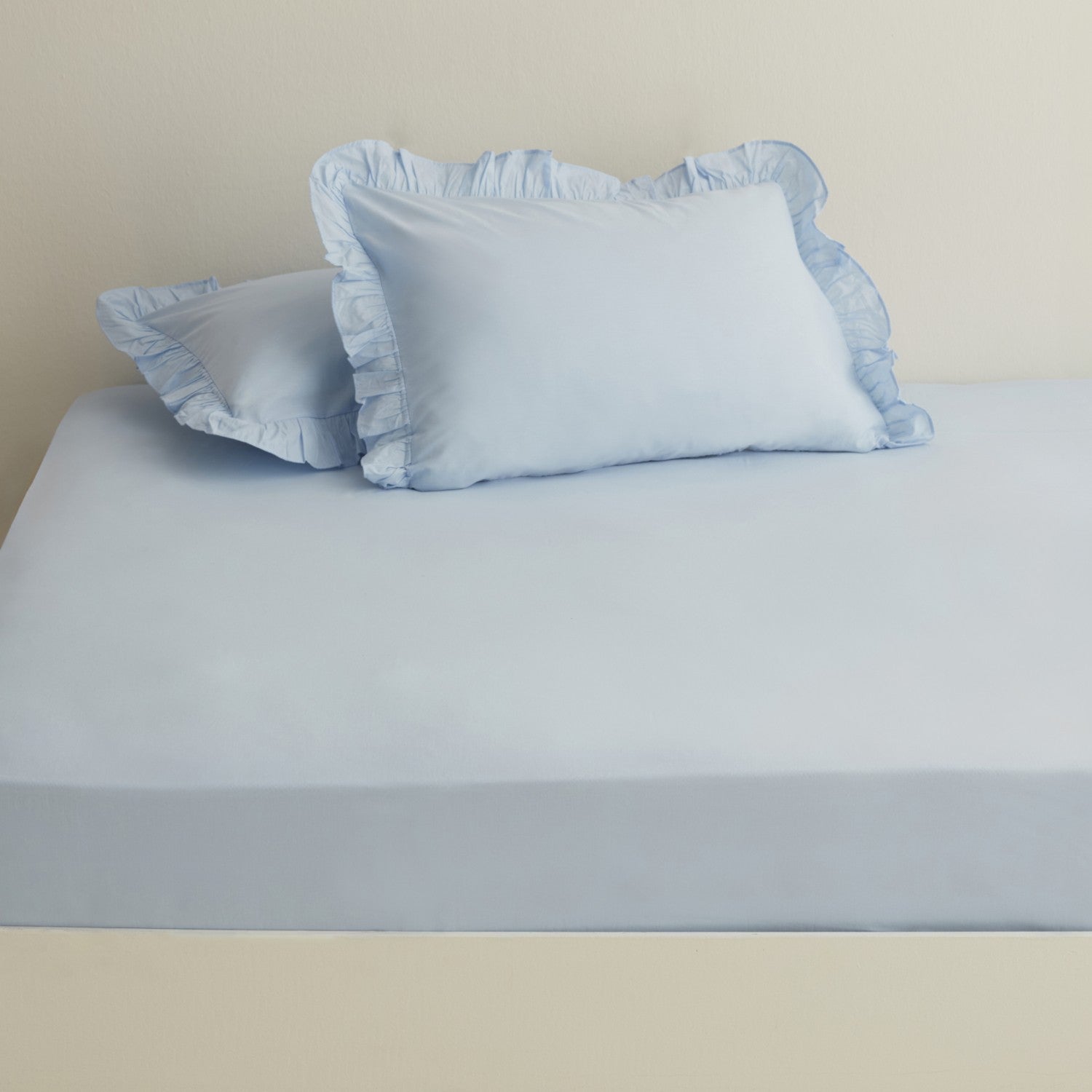 Karaca Home Basic 100% Cotton King Size Flat Sheet Blue - MALLTURK