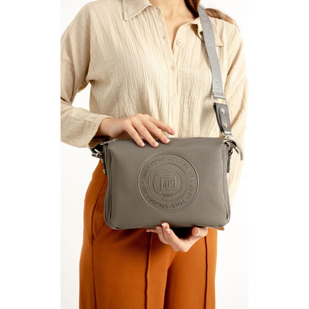 Just Polo Women's Shoulder Bag New Season Gray Color - MALLTURK