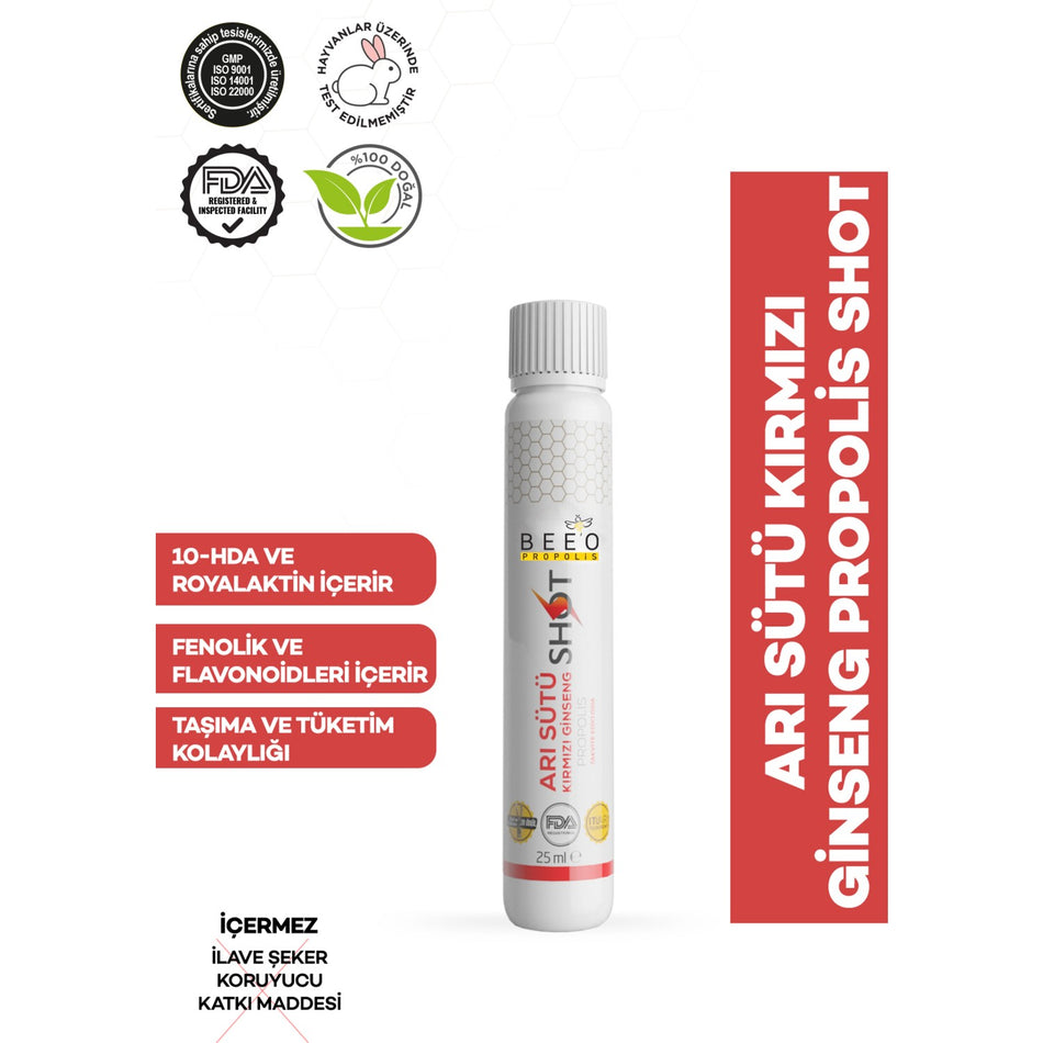BEE'O Royal Jelly Ginseng Propolis 15 Shots - MALLTURK