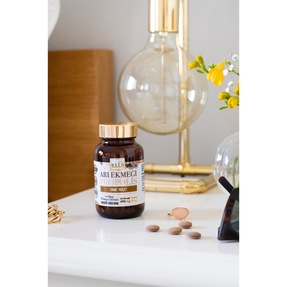 BEE'O Up Bee Bread Propolis Lozenges 120*500 mg - MALLTURK