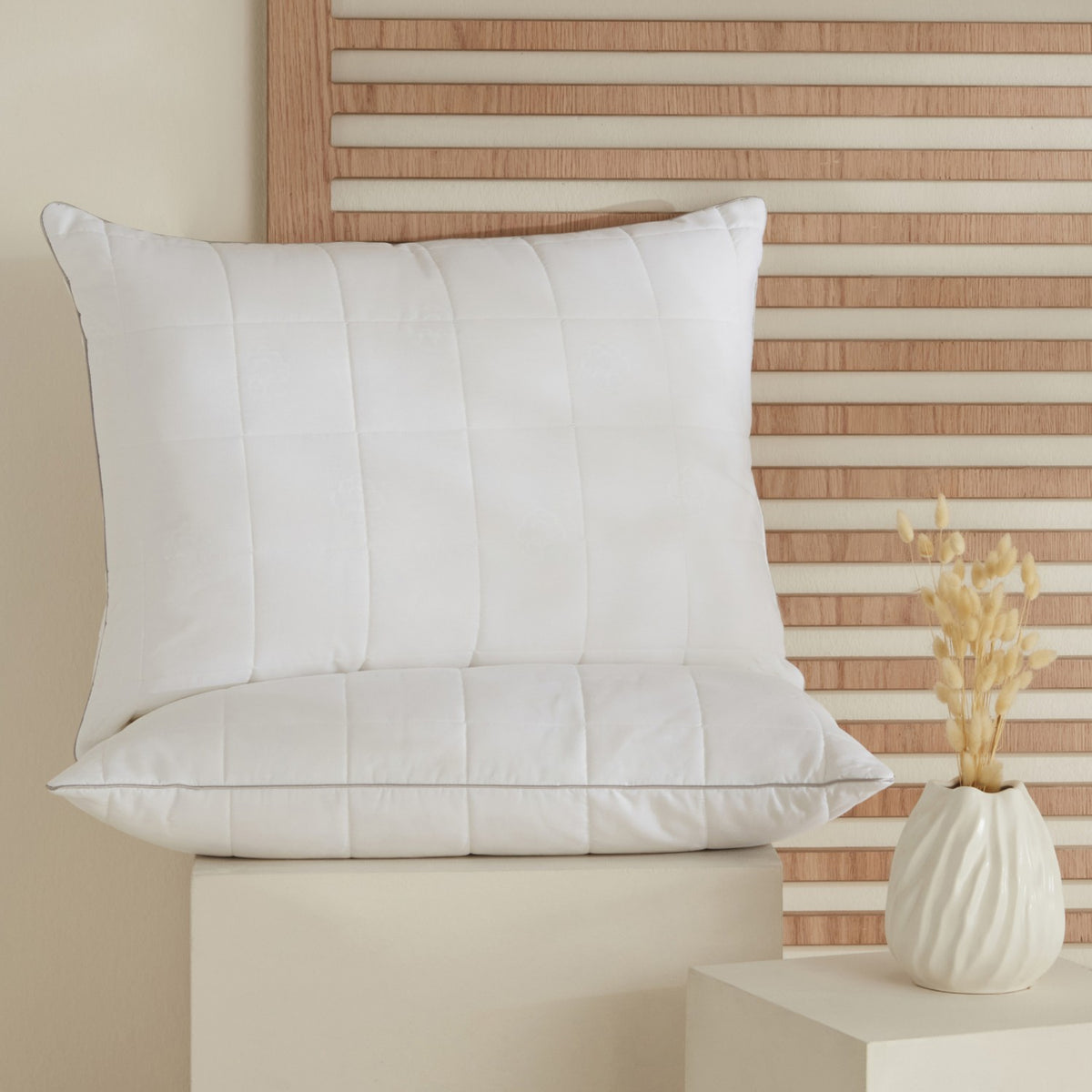 Karaca Home Quilted Cotton Pillow - MALLTURK