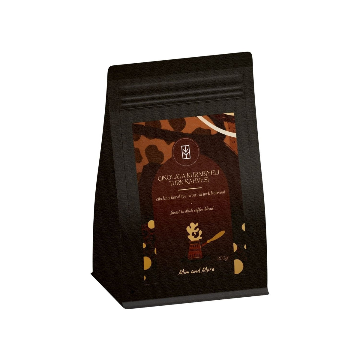 Mim And More Chocolate Chip Turkish Coffee, Chocolate Cookie Flavored Turkish Coffee, 200 Gr - MALLTURK