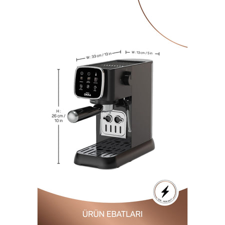 Arzum OK0034 Okka Espresso Solo Semi-Automatic Espresso Machine - MALLTURK