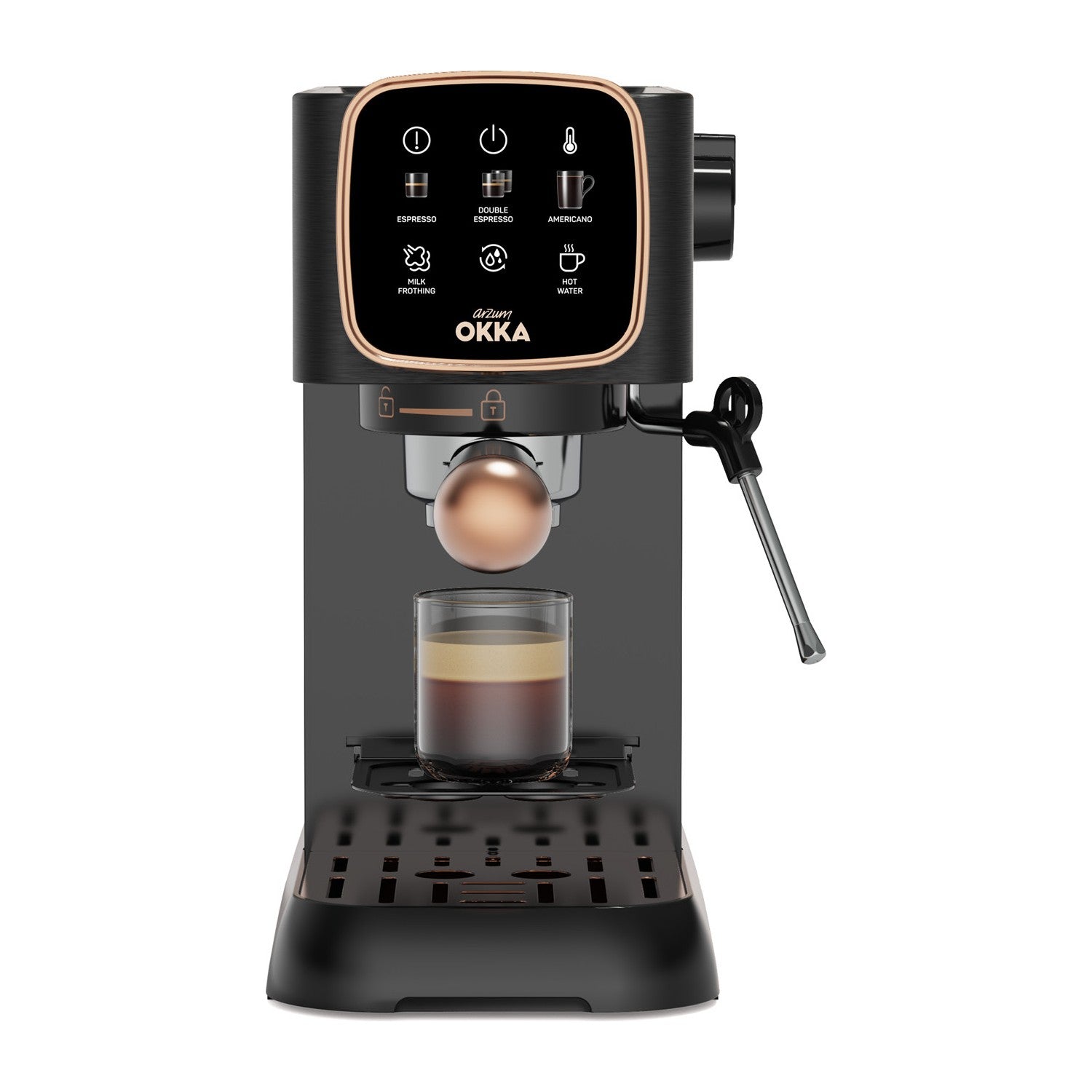 Arzum OK0034 Okka Espresso Solo Semi-Automatic Espresso Machine - MALLTURK
