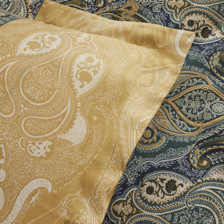 Karaca Home Sherie Double Duvet Cover Set Cotton Sateen Green - MALLTURK