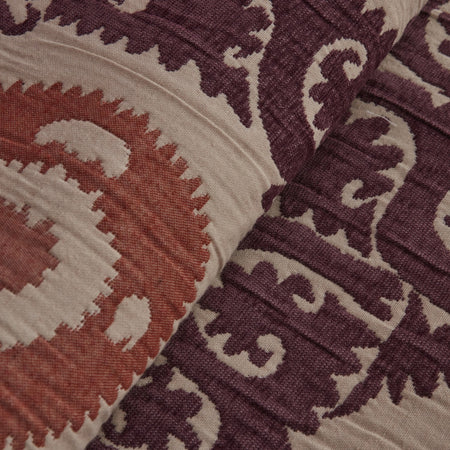 Karaca Home Ruan Double Bedspread Set, Plum - MALLTURK