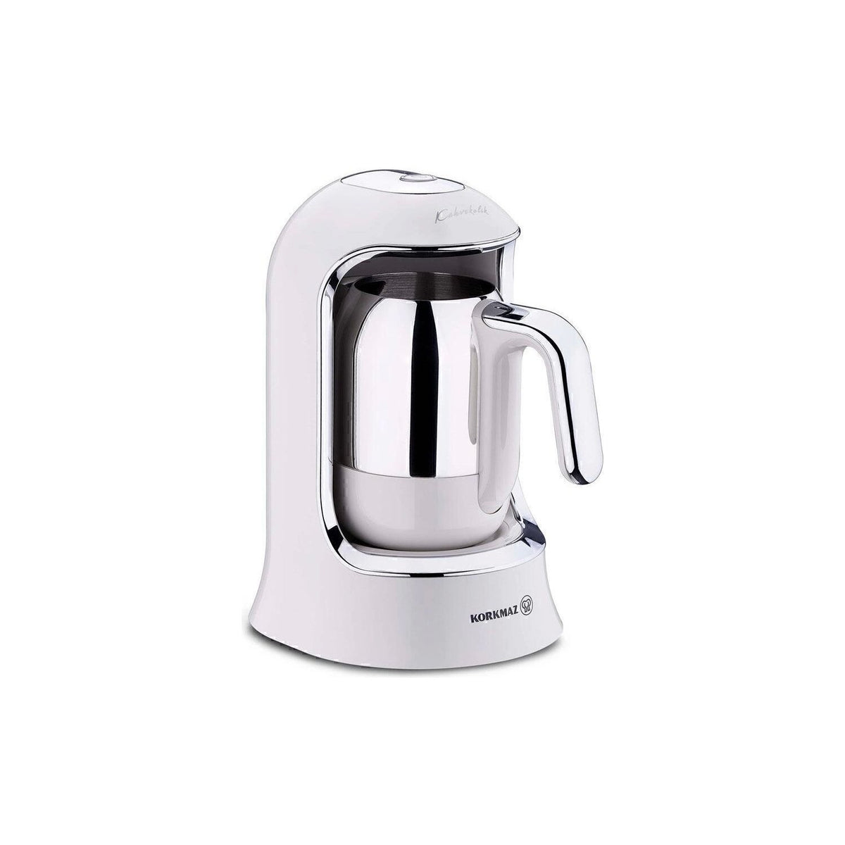 Korkmaz Kahvekolik Automatic Coffee Maker, Vanilla - MALLTURK