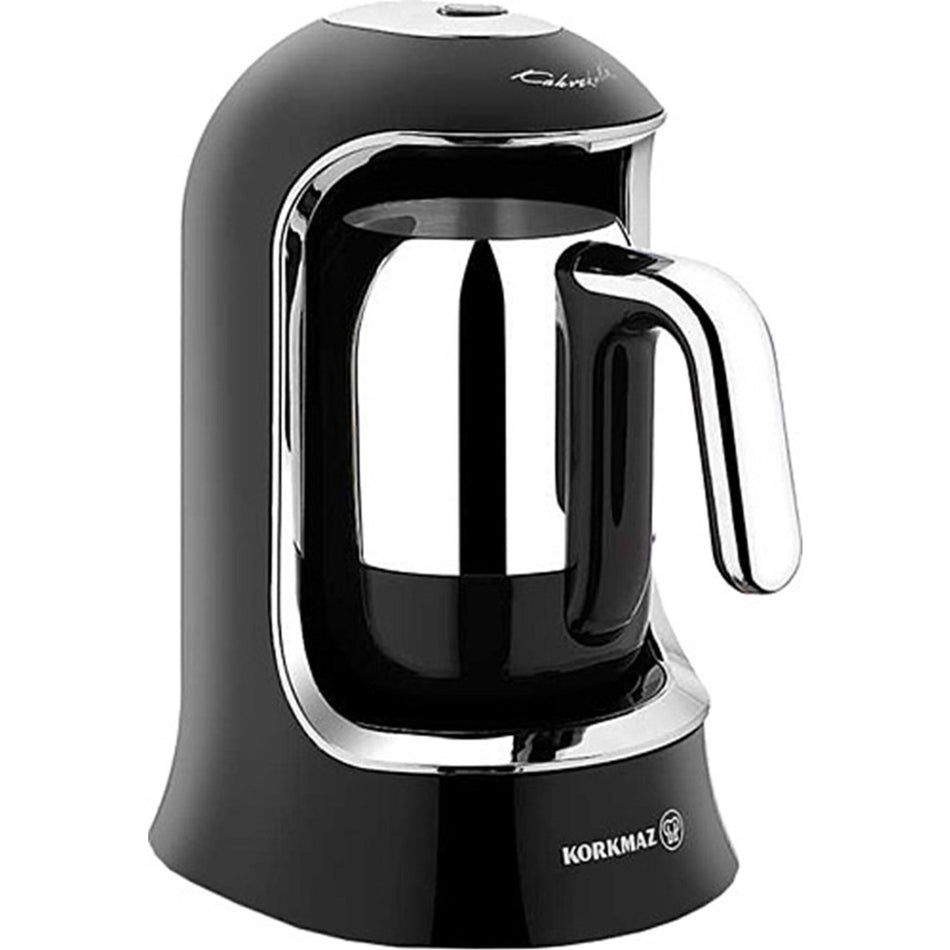 Korkmaz Kahvekolik Automatic Coffee Maker, Black, 4-Cup Capacity - MALLTURK