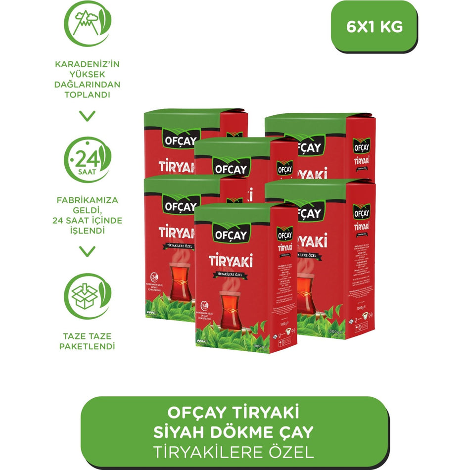 Ofcay Tiryaki loose leaf black tea 6 kg Karadeniz Daglarindan Toplanmis Taze Ambalajda - MALLTURK