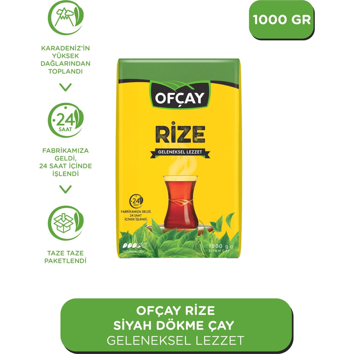 Ofcay Keyfine Rize tea Dokme 1000 g - MALLTURK