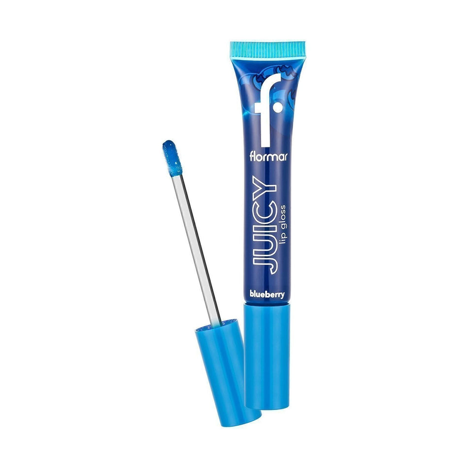 Flormar Juicy Lip Gloss Fruit Flavored Nourishing Lip Gloss (004 Blueberry) 8682536087742