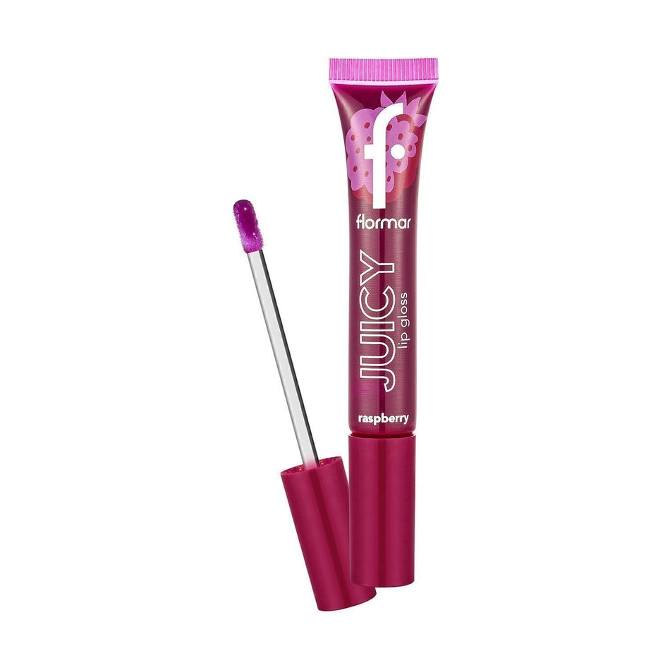 Flormar Juicy Lip Gloss Fruit Flavored Nourishing Lip Gloss (001 Raspberry) 8682536087711