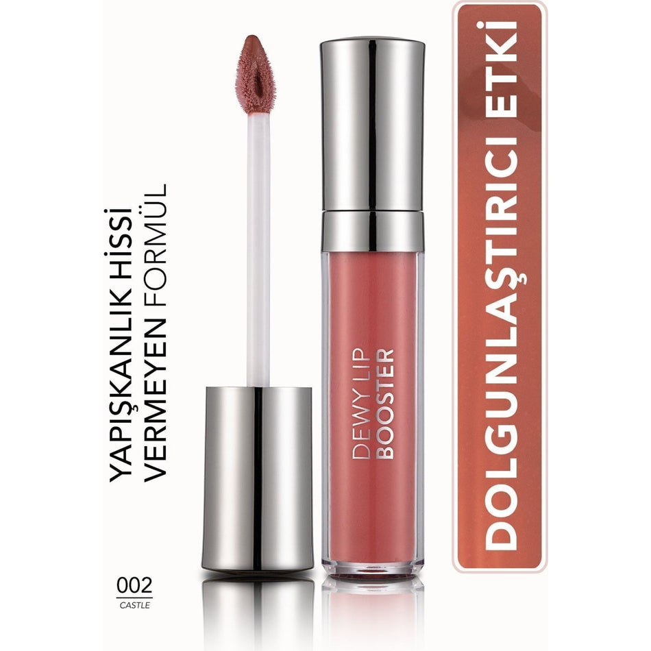 Flormar Dewy Lip Booster Plumping and Moisturizing Lip Gloss (002 Castle) 8690604619047 - MALLTURK