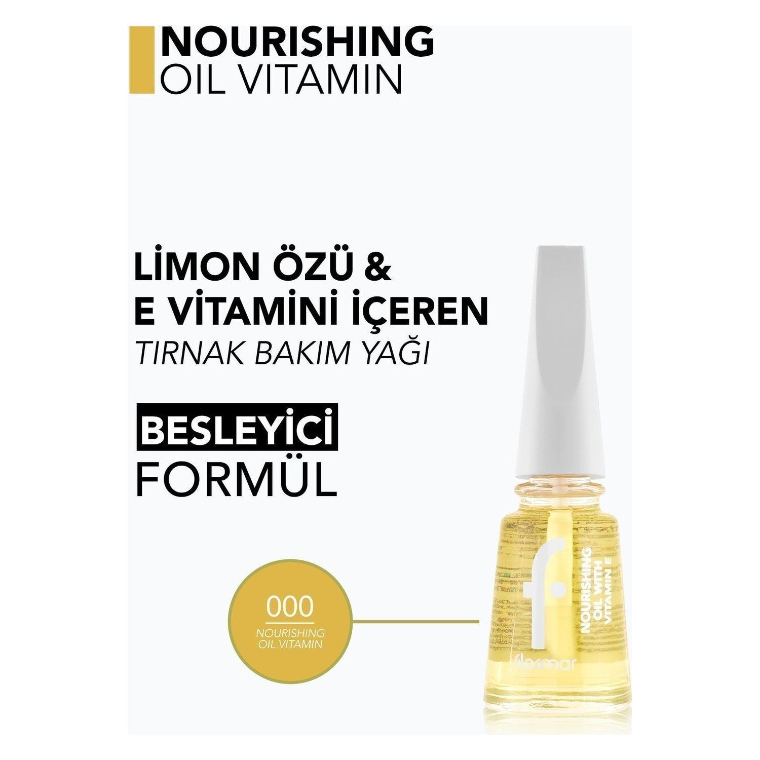 Flormar Nourishing Oil Vitamin Cuticle Oil - MALLTURK