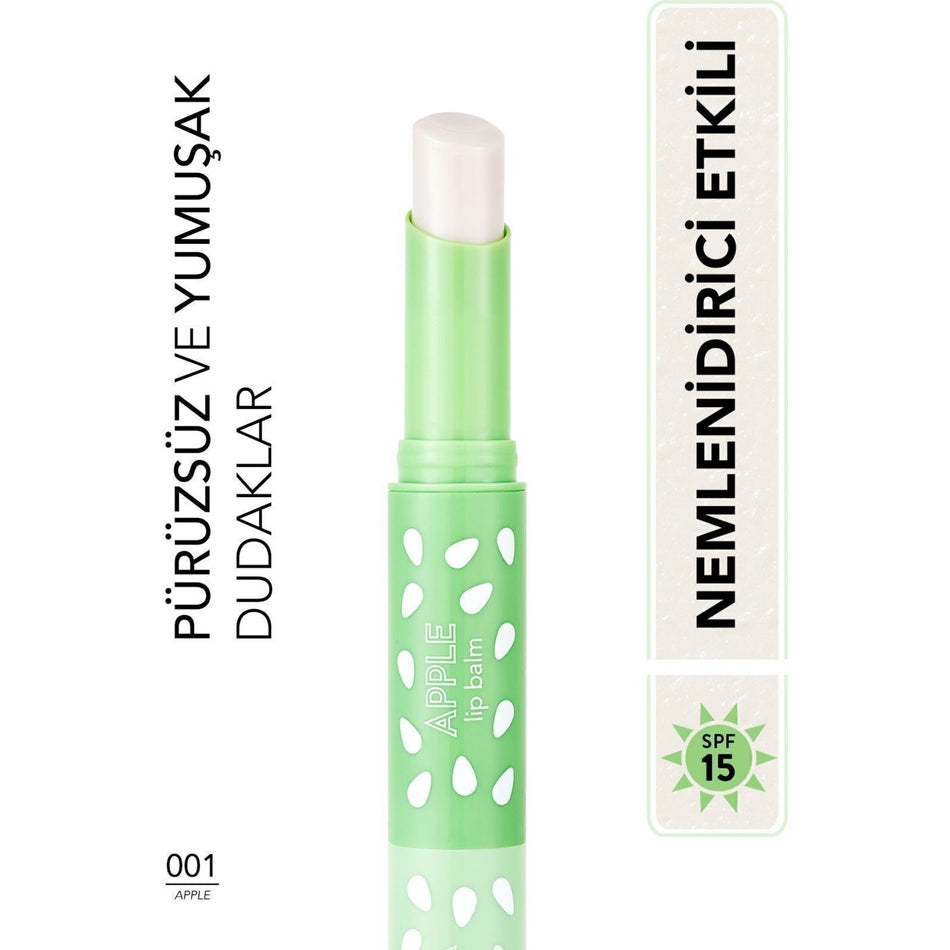 Flormar Tinted Lip Balm Sweet Flavored and Nourishing 001 Apple Stick Lip Moisturizer