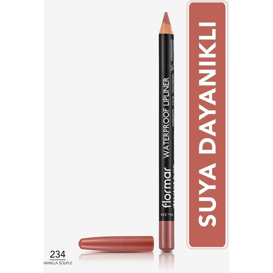Flormar Intense Color Waterproof Matte Lip Pencil (234 Vanilla Souffle) 8690604567478 - MALLTURK