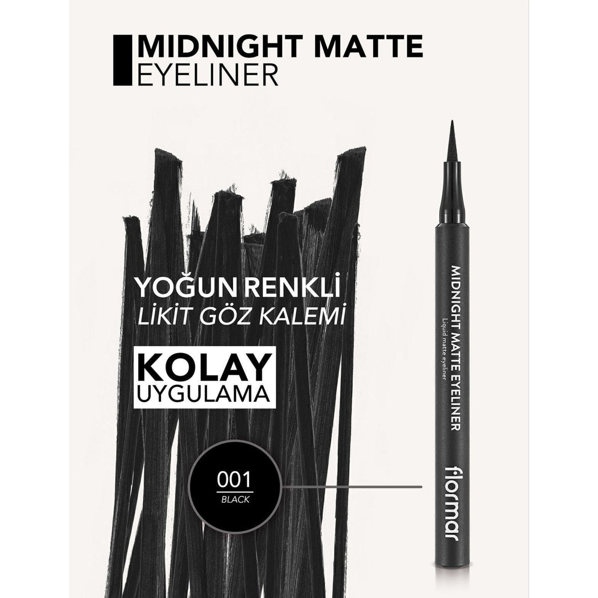 Flormar Midnight Matte Liquid Eyeliner