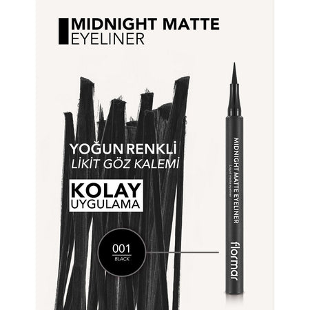 Flormar Midnight Matte Liquid Eyeliner