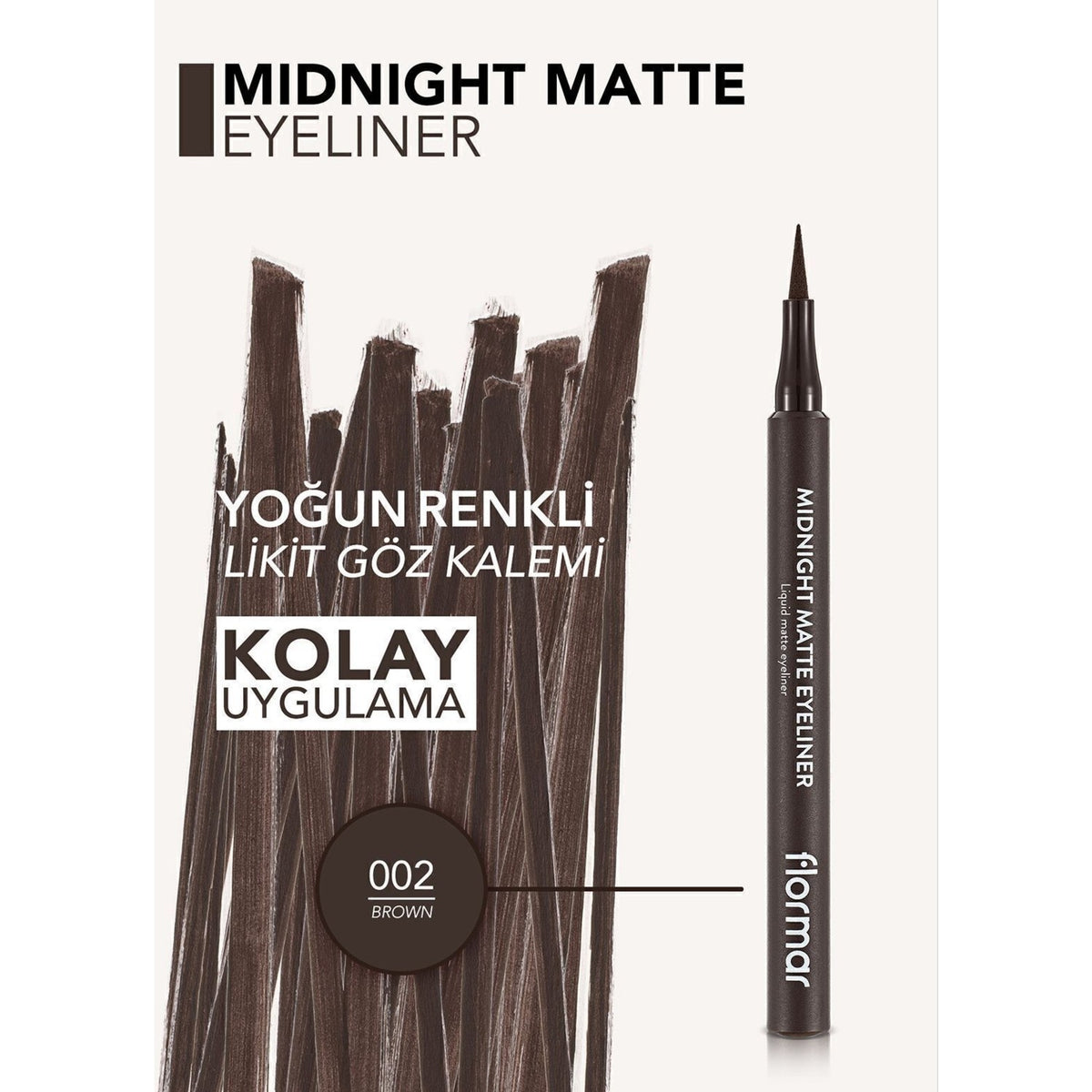 Flormar Midnight Matte Liquid Eyeliner
