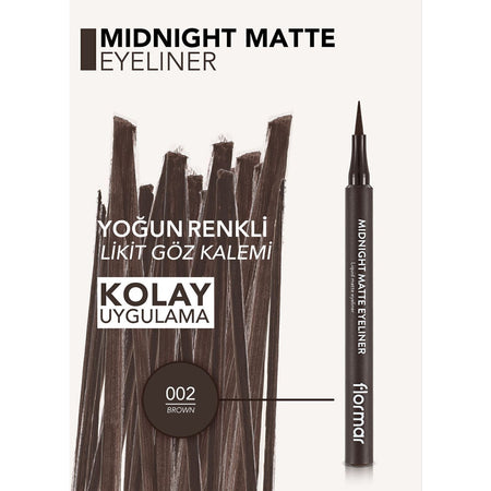 Flormar Midnight Matte Liquid Eyeliner