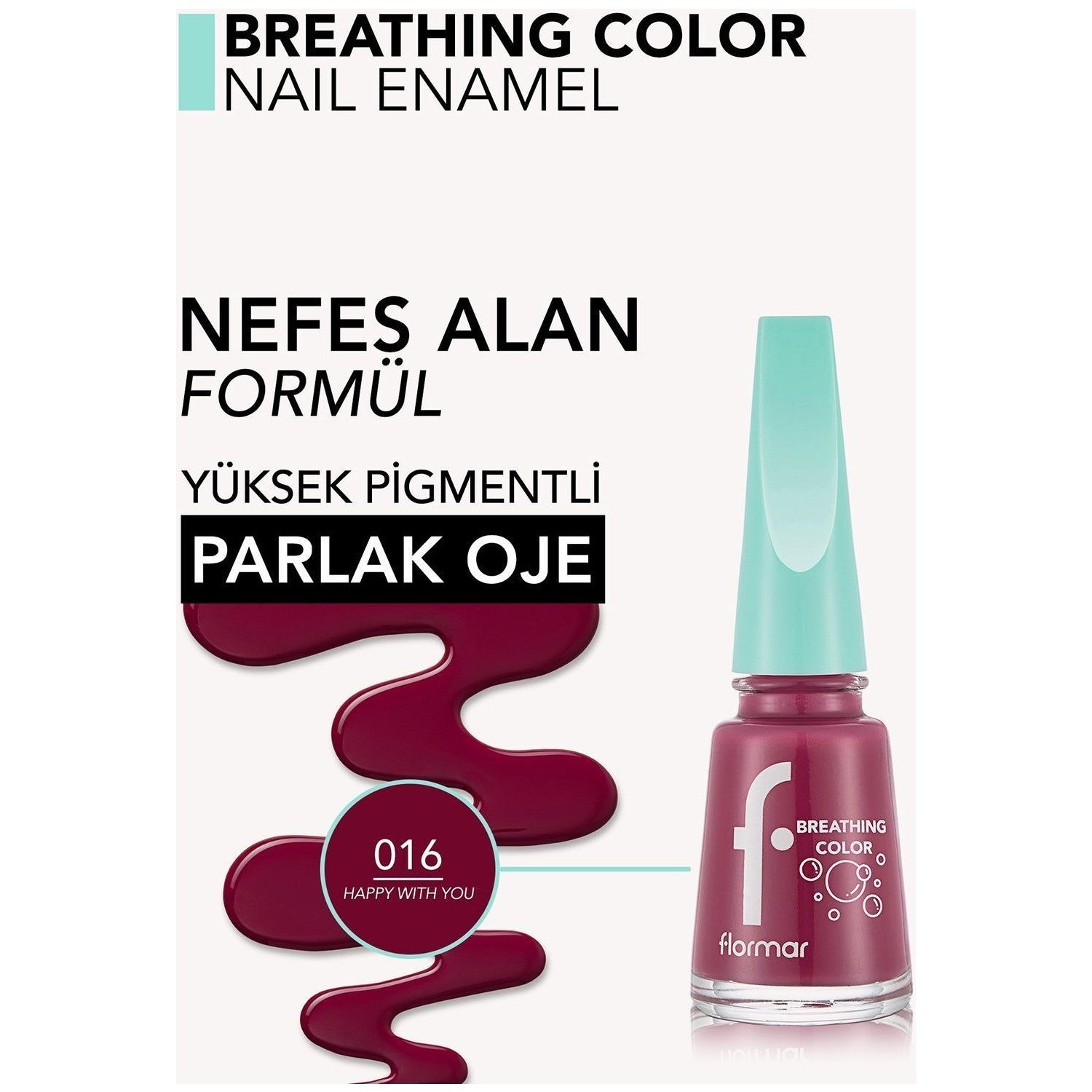 Flormar Breathing Color Nail Polish - MALLTURK