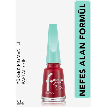 Flormar Breathing Color Nail Polish - MALLTURK