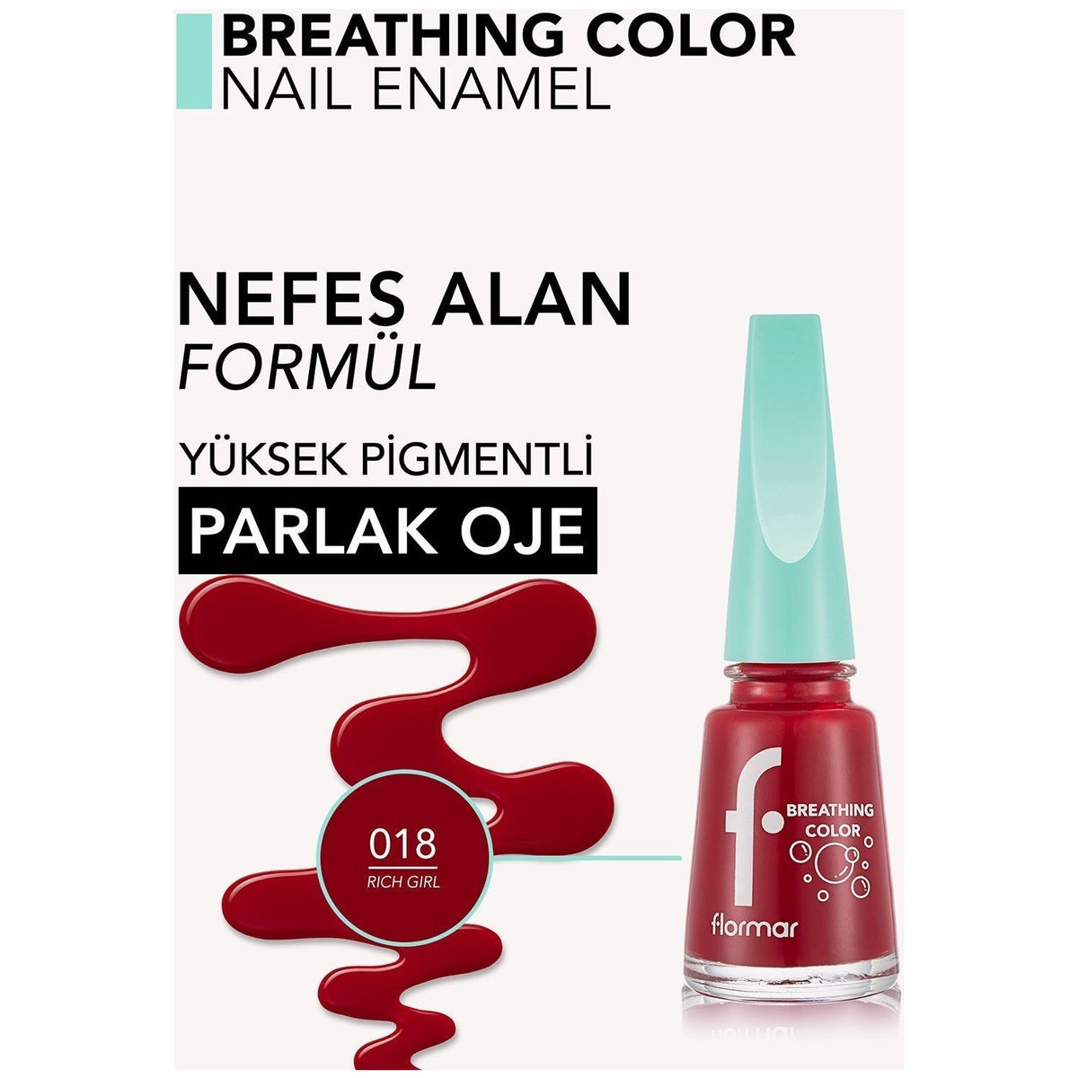 Flormar Breathing Color Nail Polish - MALLTURK