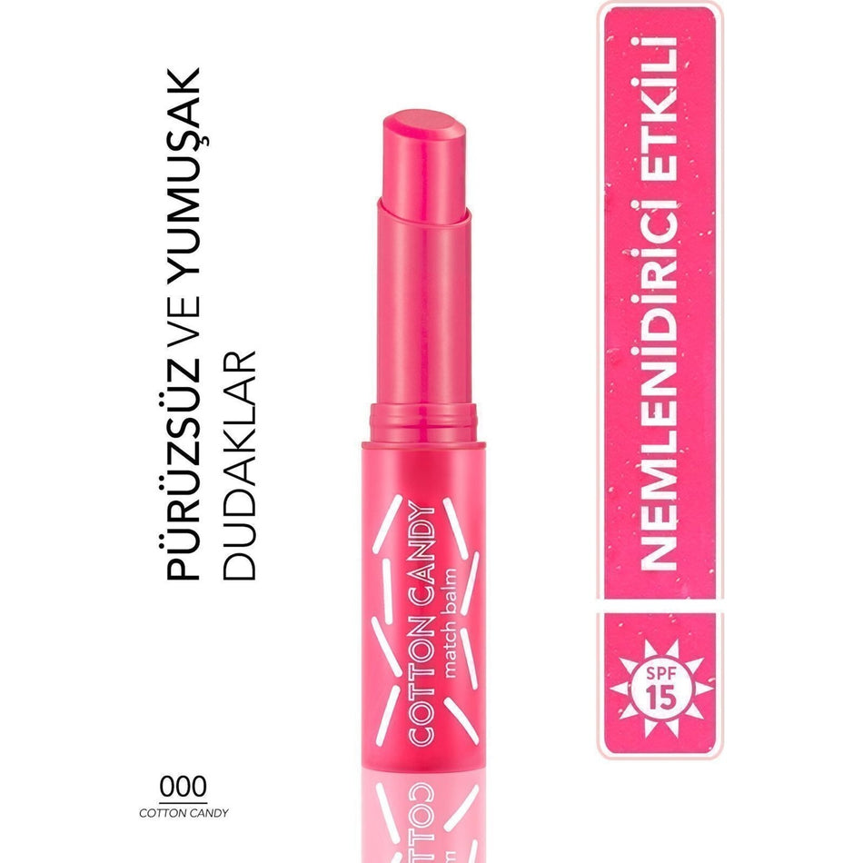 Flormar - Natural Pink Lip Balm Match Balm Cotton Candy Tinted Lip Balm (000) 8690604555468