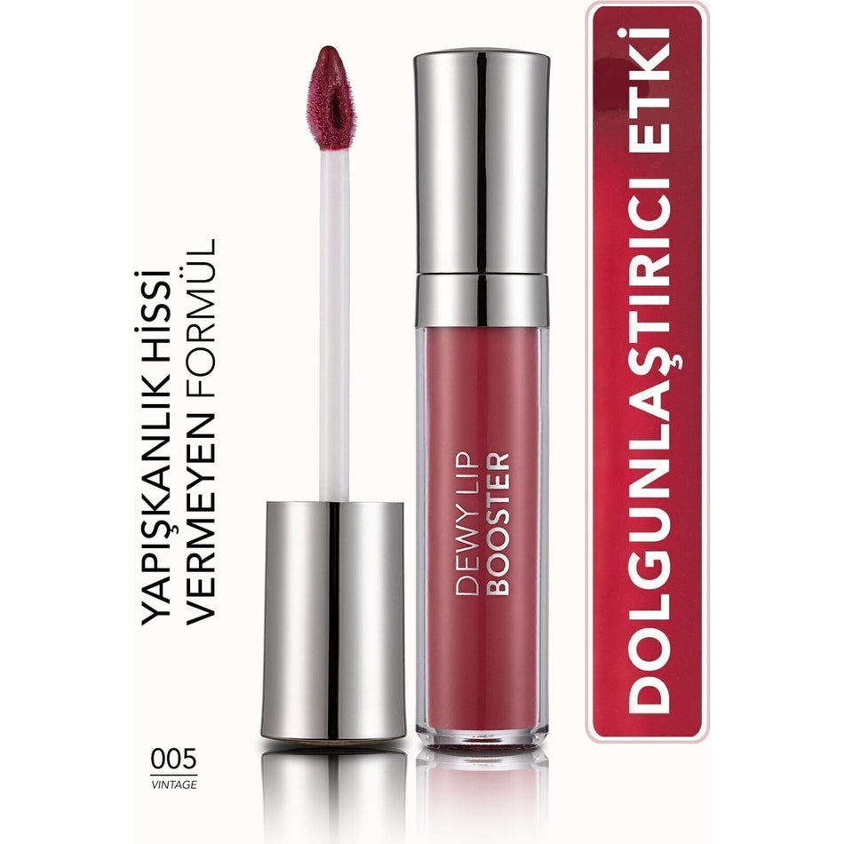 Flormar Dewy Lip Booster 005 Vintage Plumping and Moisturizing Lip Gloss 8690604619078 - MALLTURK