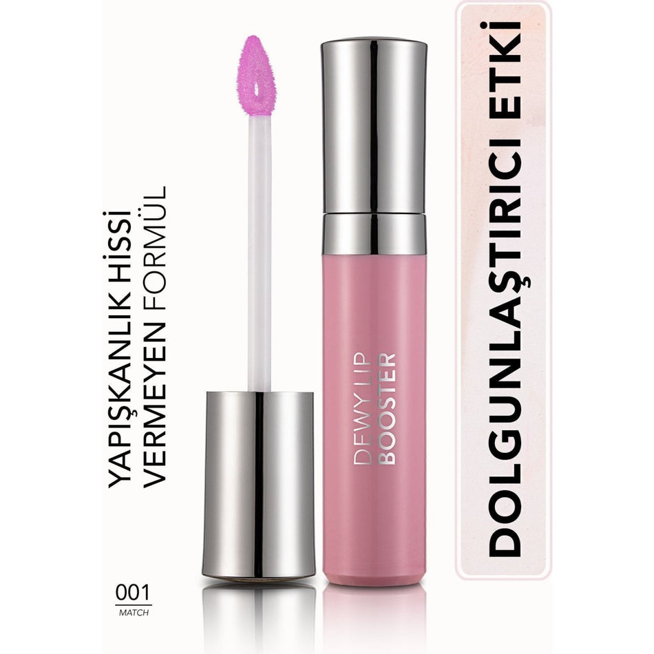Flormar Plumping Lip Gloss - Dewy Lip Booster - 001 Match - 8690604619030 - MALLTURK