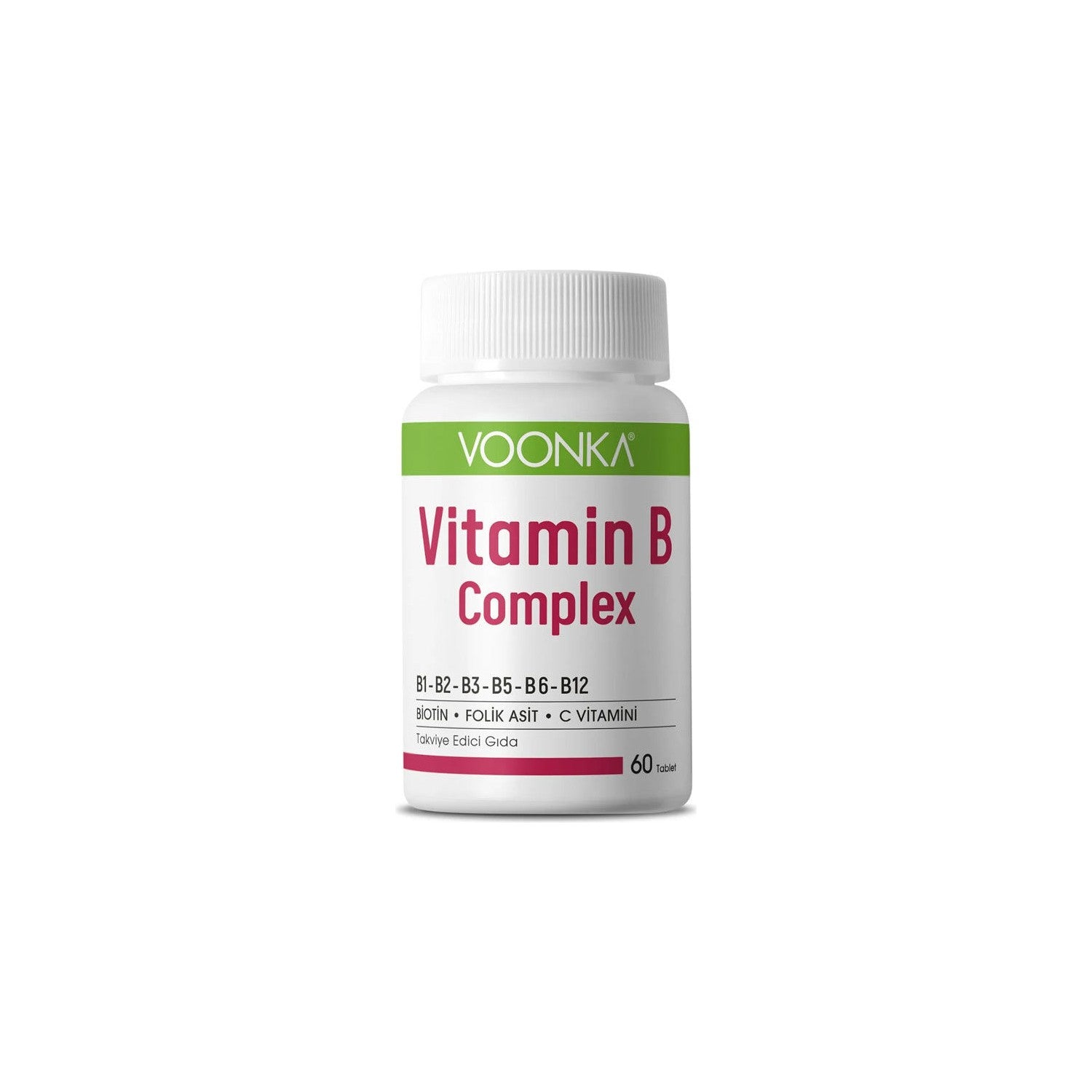 Voonka Vitamin B Complex 60 Tablets - MALLTURK