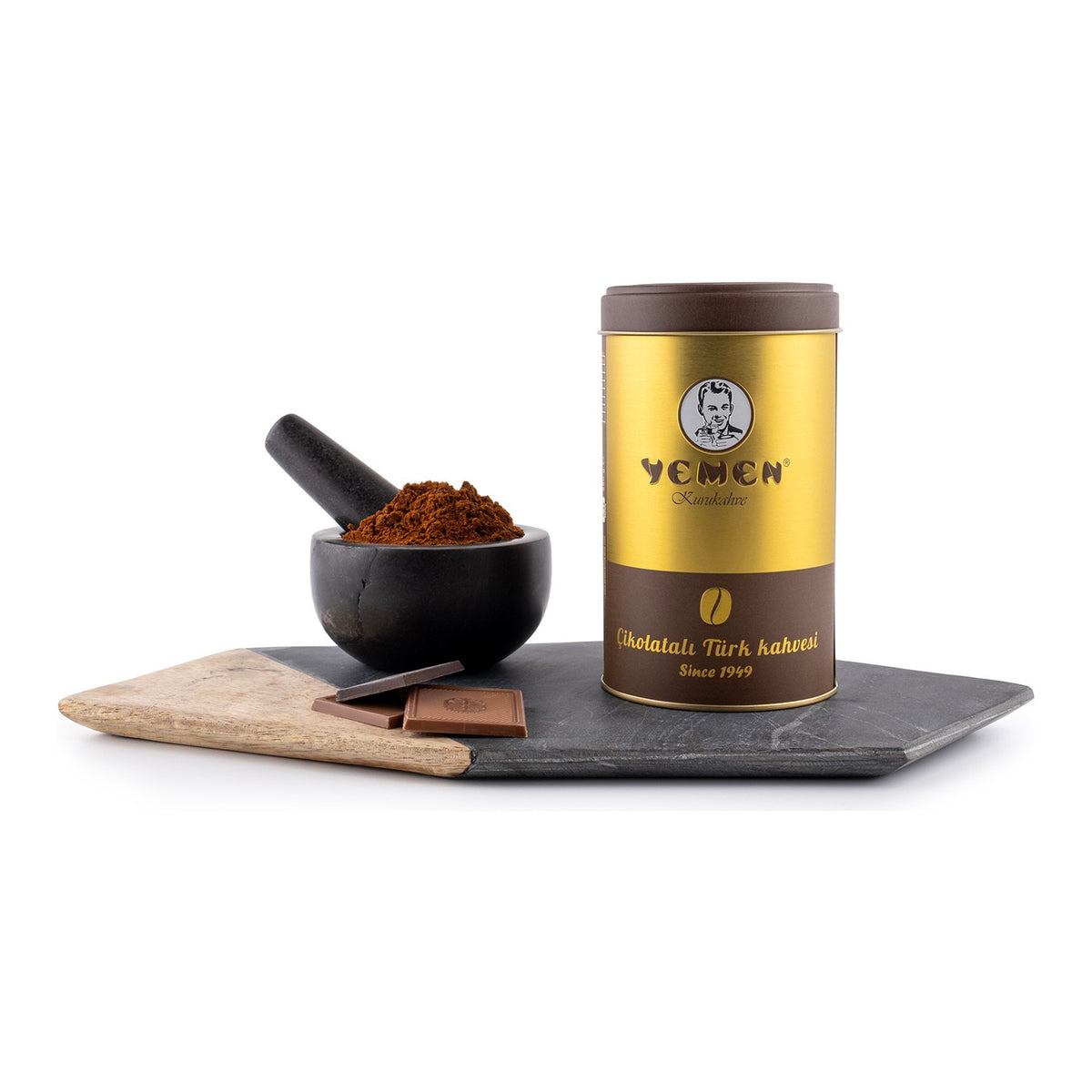 Yemeni Roasted Coffee Chocolate Flavored Turkish Coffee 250 gr - MALLTURK