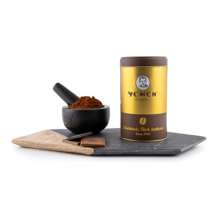 Yemeni Roasted Coffee Chocolate Flavored Turkish Coffee 250 gr - MALLTURK
