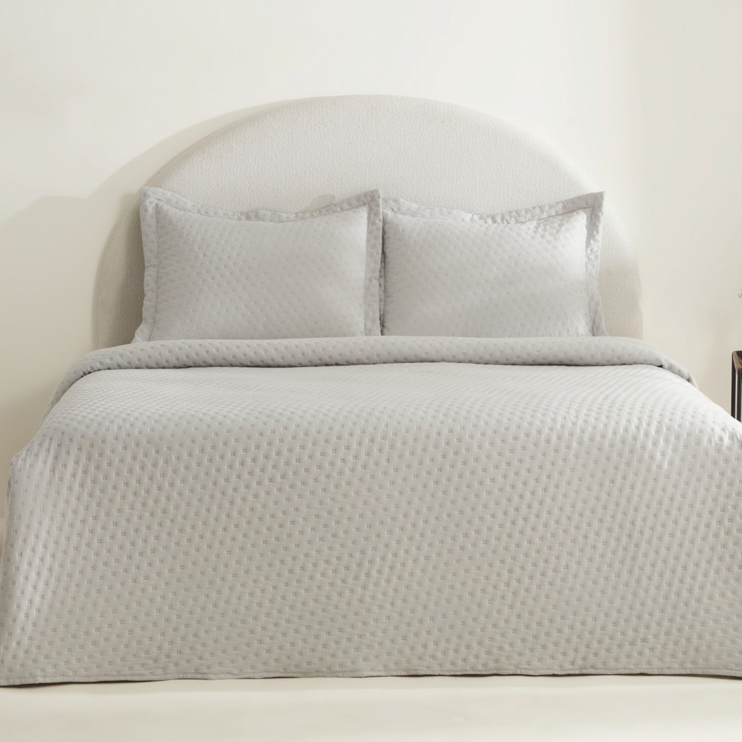 Karaca Home Breeze Soft Double Bedspread Grey - MALLTURK