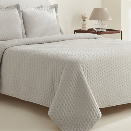 Karaca Home Breeze Soft Double Bedspread Grey - MALLTURK