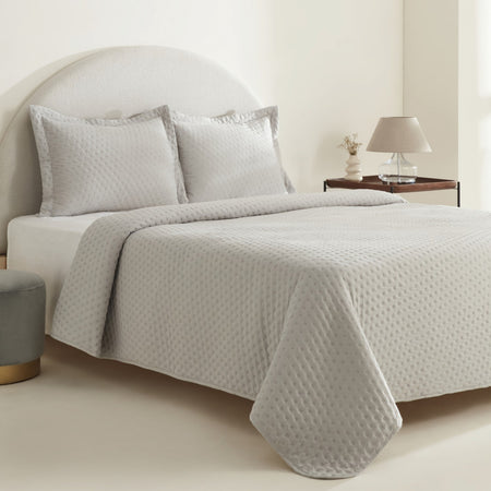 Karaca Home Breeze Soft Single Bedspread Grey - MALLTURK