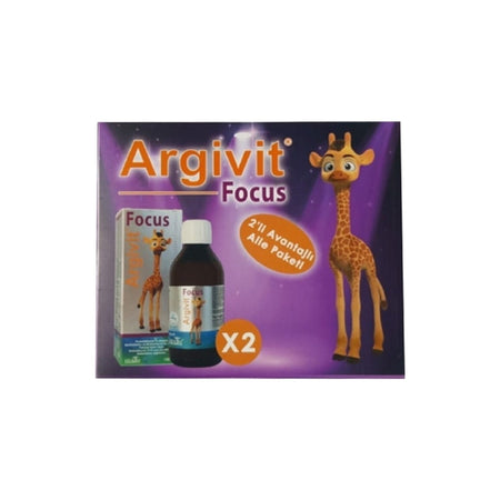 Argivit Focus Syrup 2'li Avantajli Paket 150 ml Zihin Gelisimi Icin Ozel Formul - MALLTURK
