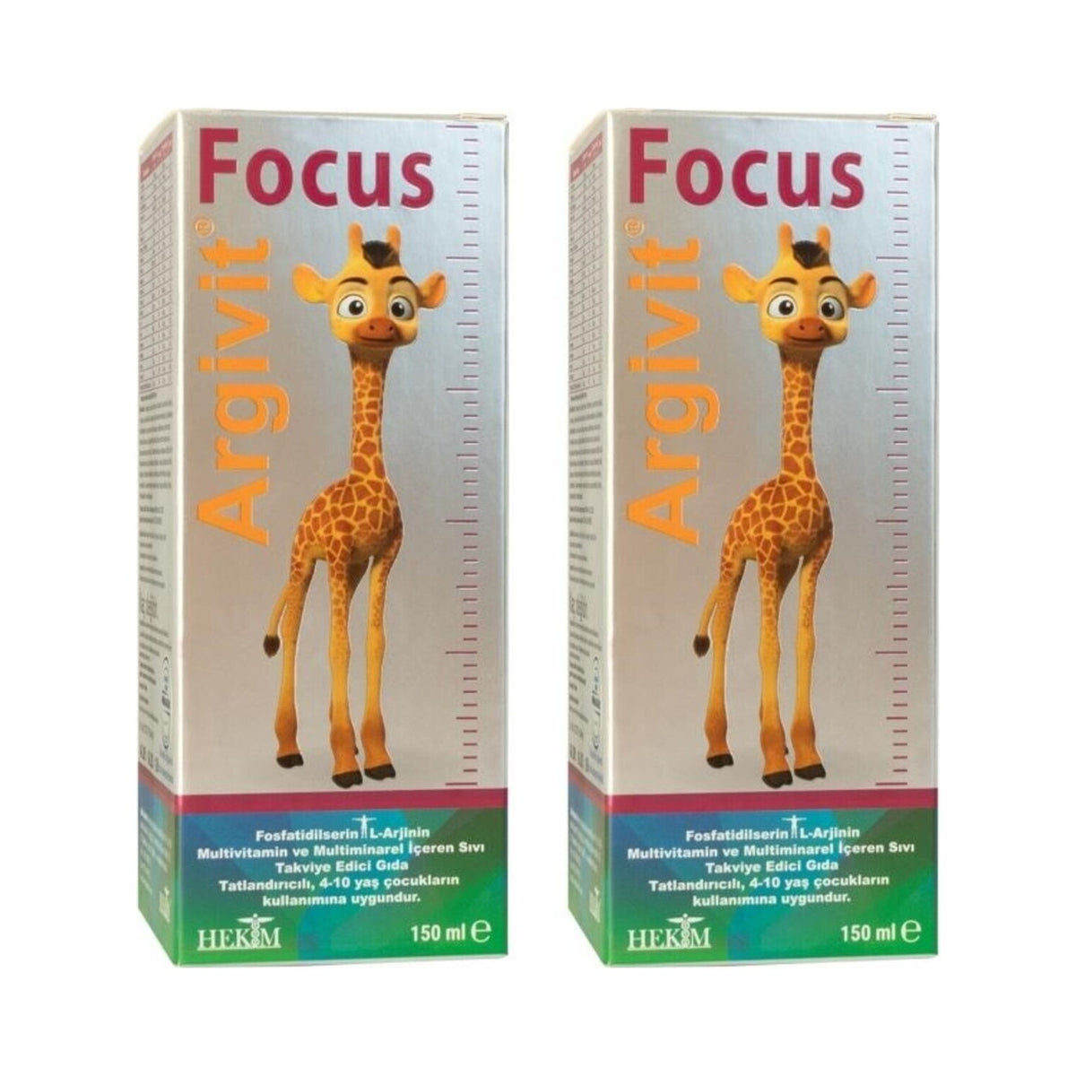 Argivit Focus Syrup 2'li Avantajli Paket 150 ml Zihin Gelisimi Icin Ozel Formul - MALLTURK