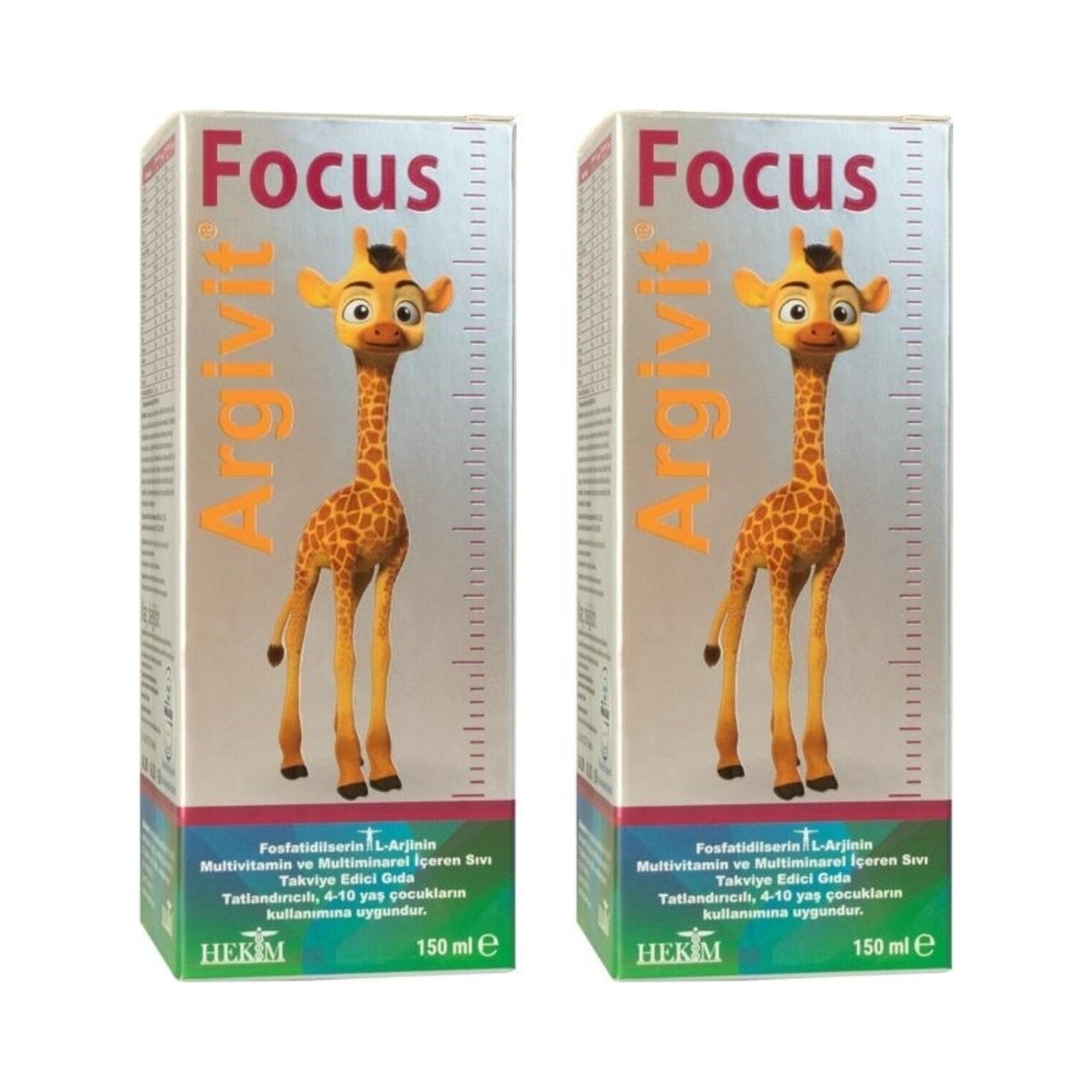 Argivit Focus Syrup 2'li Avantajli Paket 150 ml Zihin Gelisimi Icin Ozel Formul - MALLTURK