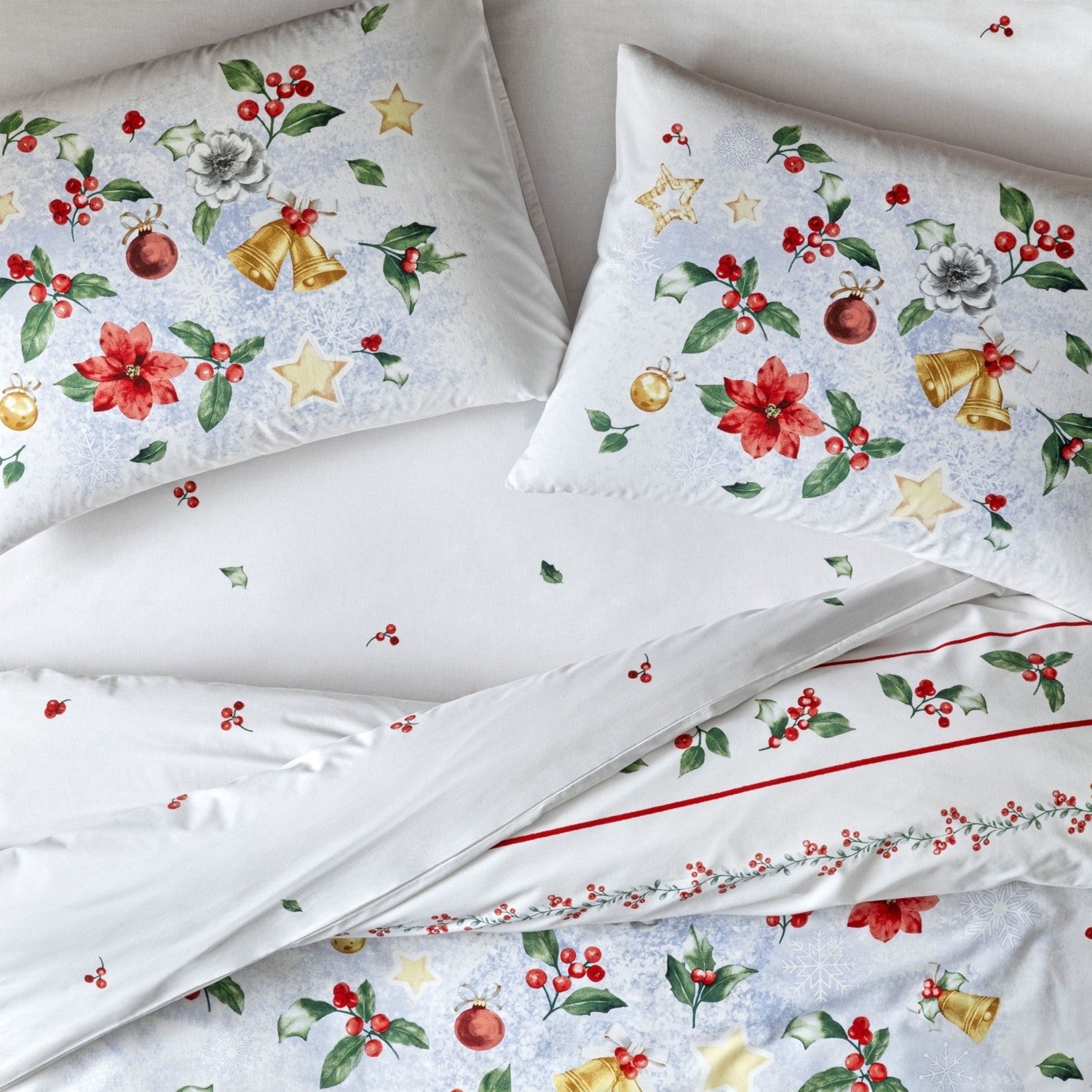 Tac Charm Glow Ranforce Double Duvet Cover Set Red - MALLTURK