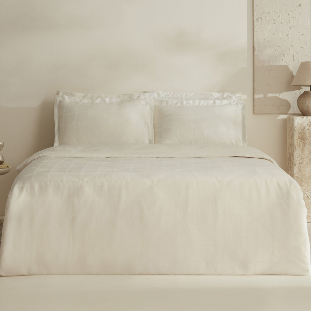Karaca Home Royale Double Duvet Cover Set White - MALLTURK
