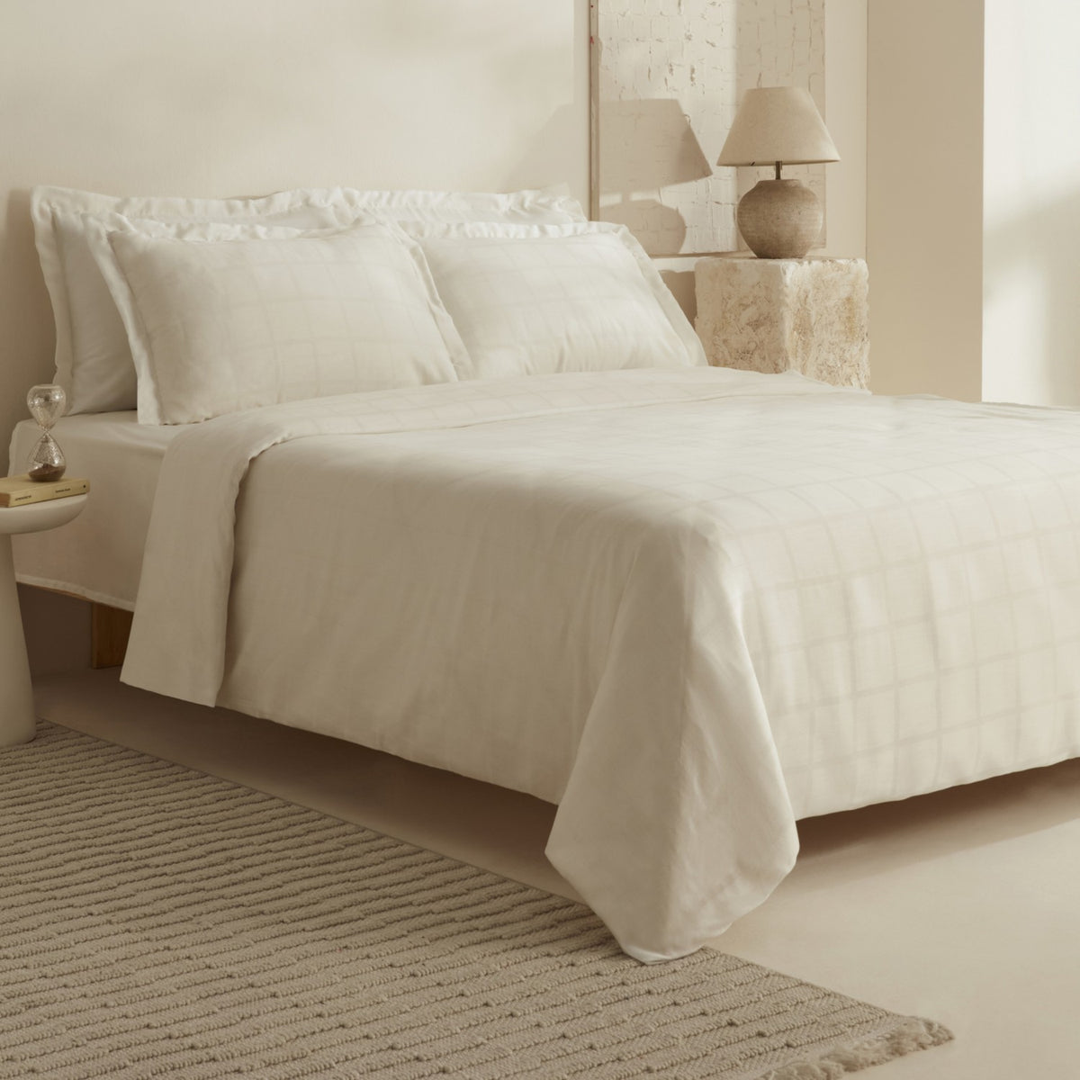 Karaca Home Royale Double Duvet Cover Set White - MALLTURK