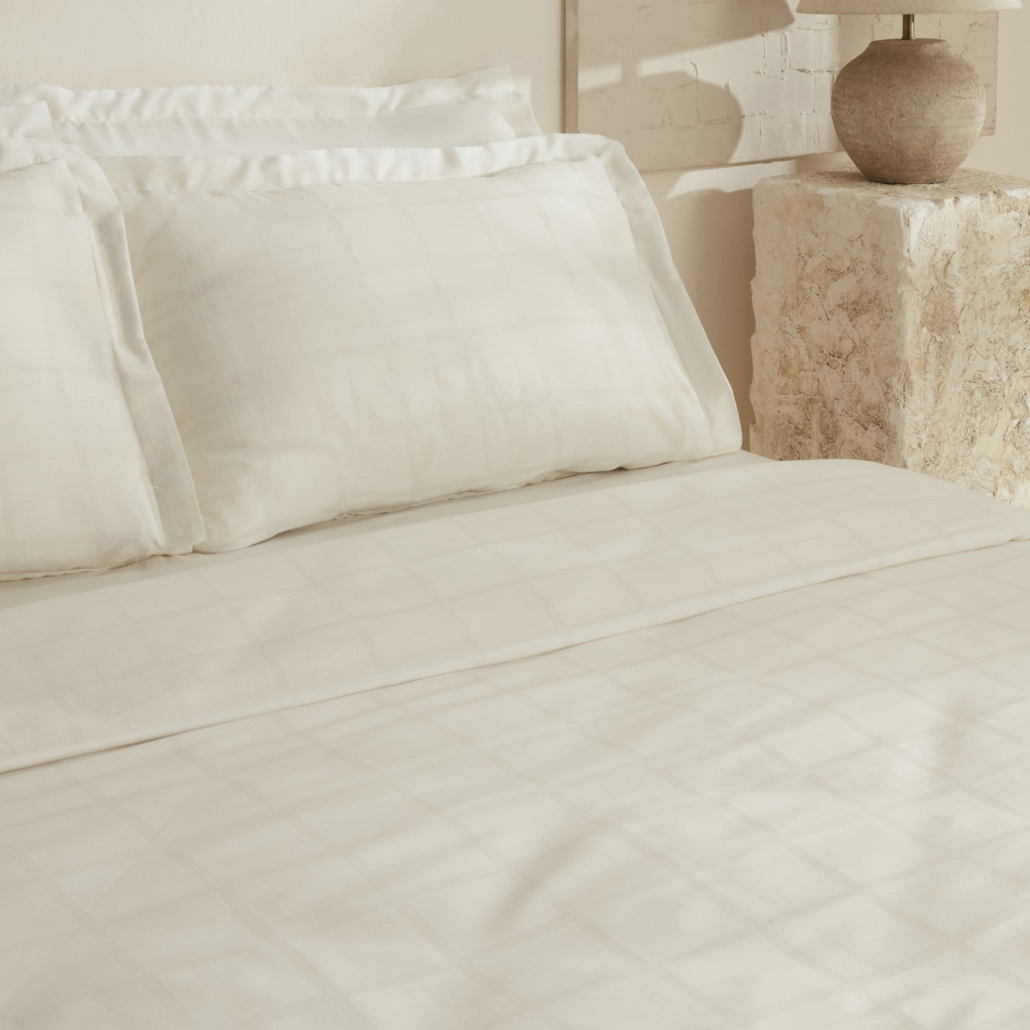 Karaca Home Royale Double Duvet Cover Set White - MALLTURK