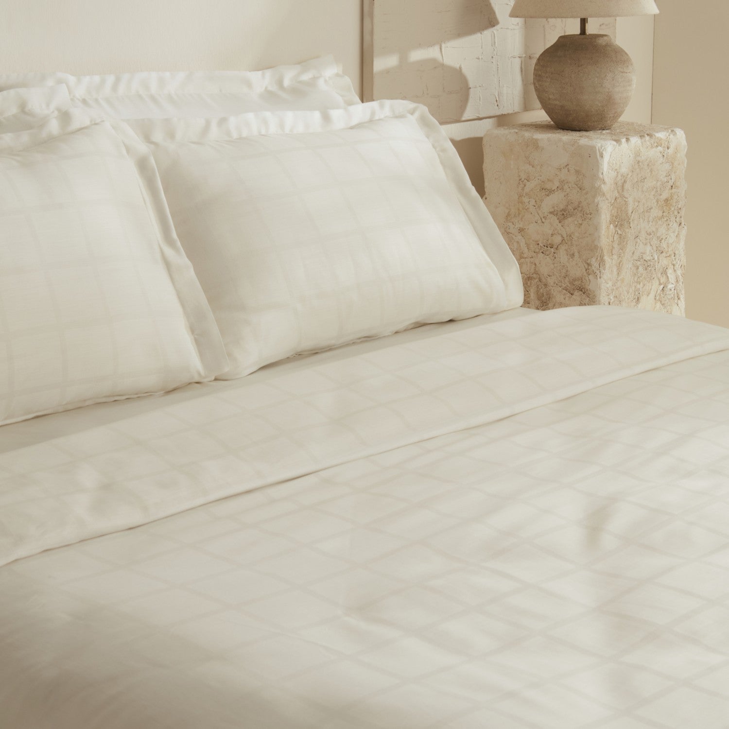 Karaca Home Royale Double Duvet Cover Set White - MALLTURK