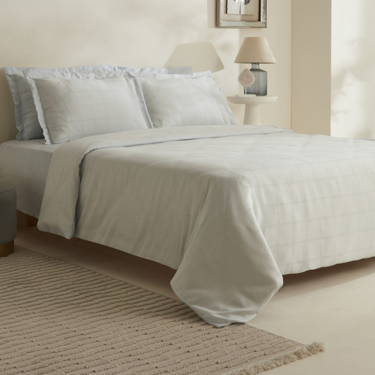 Karaca Home Royale Double Duvet Cover Set Light Blue - MALLTURK