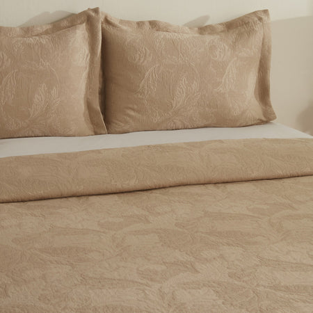 Karaca Home Olivia Double Bedspread Set Beige - MALLTURK