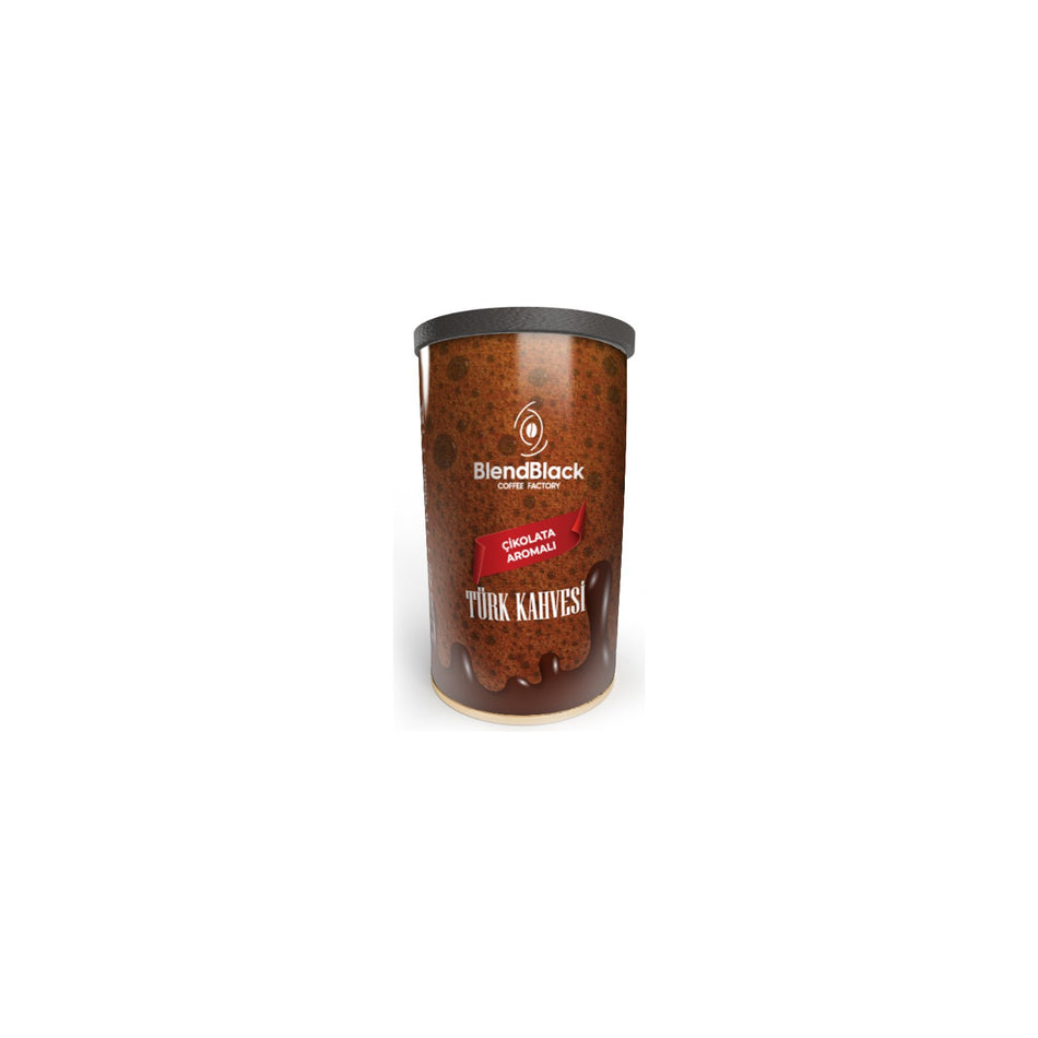 BlendBlack Chocolate Flavored Turkish Coffee Tin Can 250 gr - MALLTURK