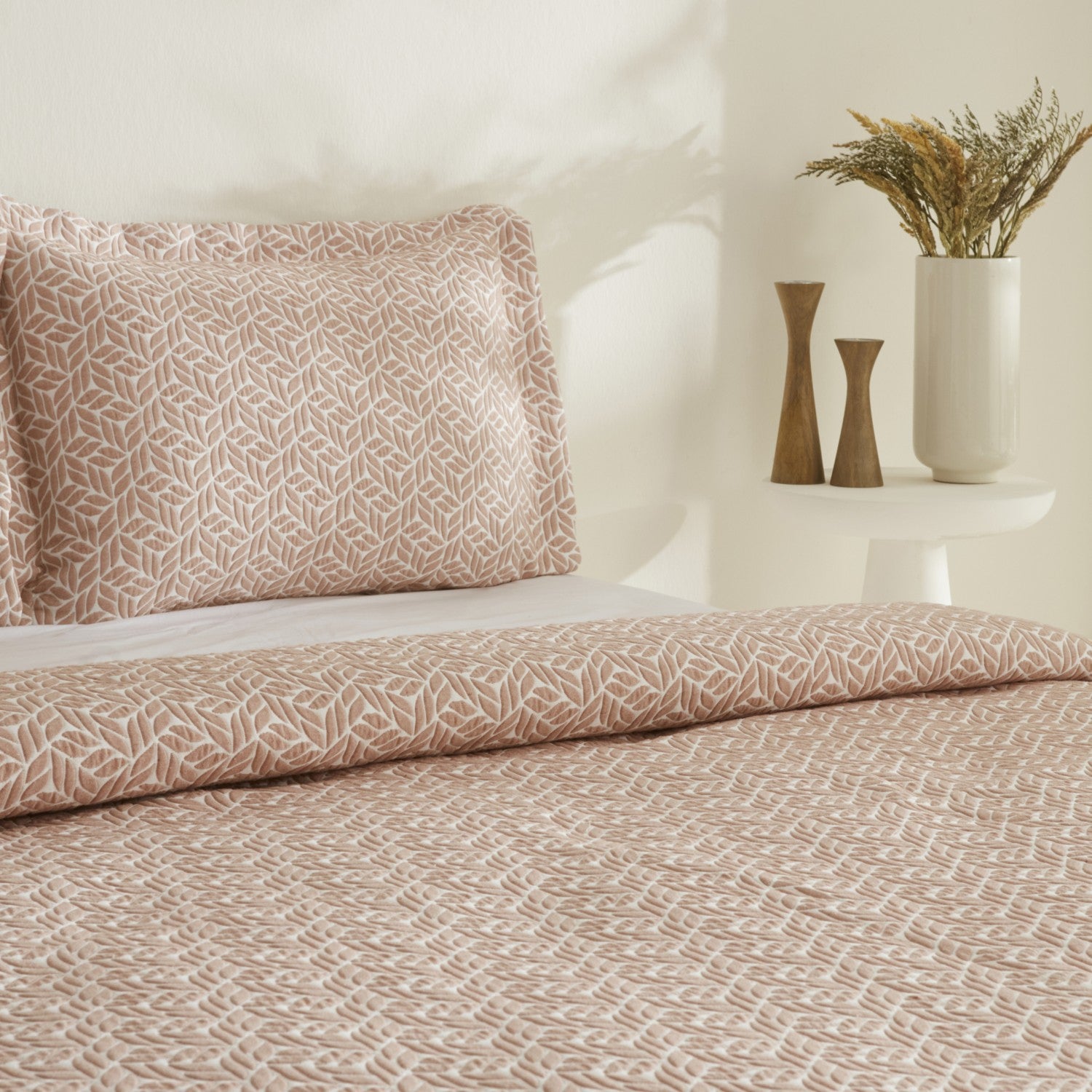 Karaca Home Secret Double Bedspread Set Powder Pink - MALLTURK
