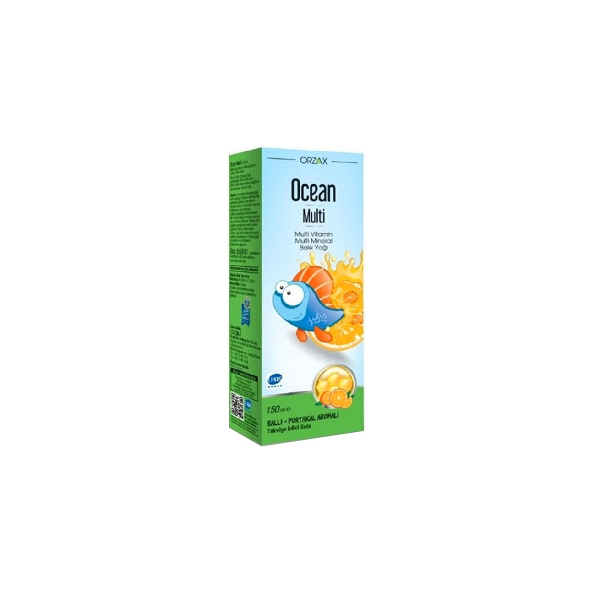 Orzax Ocean Multi Balli Portakalli 150 ml Syrup - MALLTURK