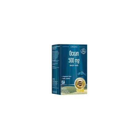 Orzax Ocean 500 mg Fish Oil 60 Capsule - MALLTURK